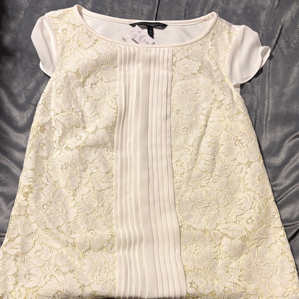 Elegant Cream  Lace Shirt